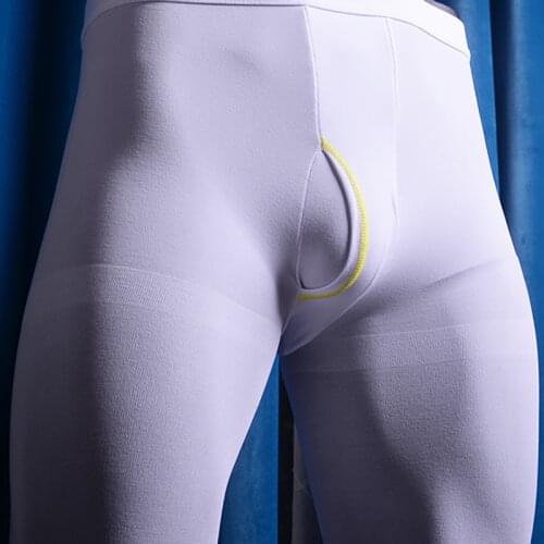 Mens bottoming socks velvet mens warm autumn pants vertical opening stockings threshold pantyhose tights plus size