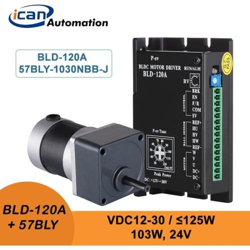 ICAN 24V BLDC Gear Motor 103W 24V Mid Drive Bldc Electric Motor Kit