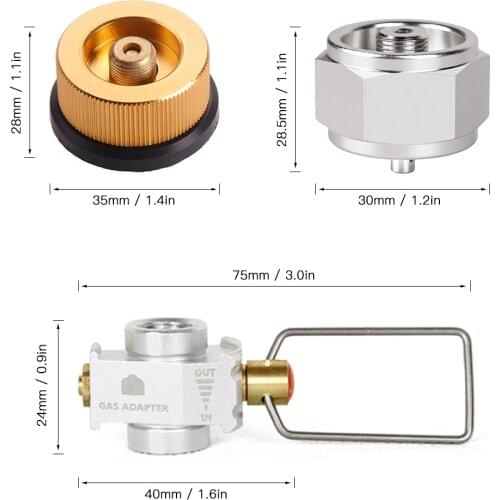 Camping Stove Refill Adapter Gas Saver Plus Gas Convertor Shifter Refill Flat Tank Conversion Adapter Camping Gas Adaptor Valve
