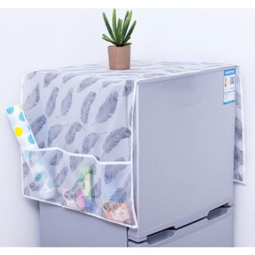 Fashion Useful Home Refrigerator Dust Cover Washing Machine Dustproof Cleaning Organizer With Storage Bag Wholesale Accessories