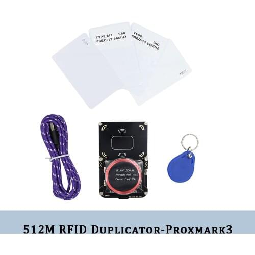 Proxmark3 512M RFID Card Reader IC/ID Card Writer NFC Smart Chip Copier 5.0 Programmer Kit UID S50 Decoding Duplicator