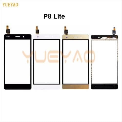 P8Lite 2015 TouchScreen For Huawei P8 Lite Touch Screen ALE-L04 ALE-L21 ALE-TL00 ALE-L23 Sensor Digitizer Glass Lens Front Panel