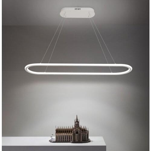 Led Modern Minimalist Chandelier Restaurant lamp Nordic designer round lights White / Black / Golden living room Hanging lamp