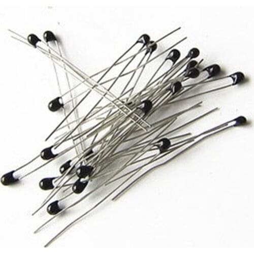 100pcs 10k OHM NTC MF52AT 3950 Thermistor Resistor NTC-MF52AT MF52 10K +/-1% Thermal Resistor