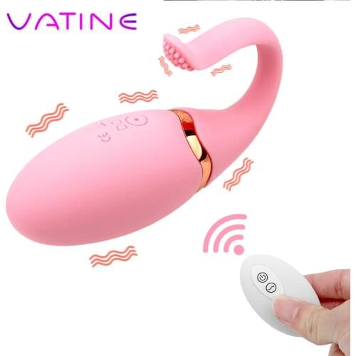 10 Speed Fish Tail Jump Egg Vibrator Clitoris Stimulate USB Charging Wireless Remote Control Vibrating Egg Sex Toys for Women