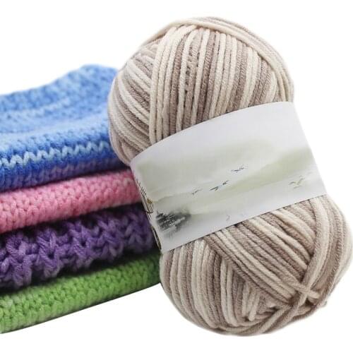 High Quality Baby Cotton Cashmere Yarn Worsted Wool Thread Colorful Eco-dyed Needlework For Hand Knitting Crochet 2021 new