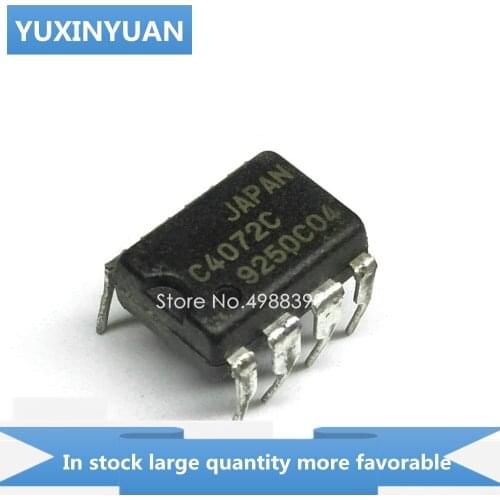 YUXINYUAN 10PCS/LOT UPC4072C UPC4072 UPC 4072C C4072C PC4072C DIP8 in stock in stock