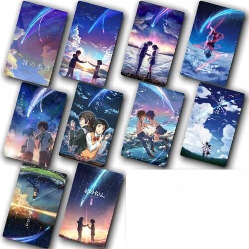 200 pcs/lot Anime Your Name Kiminonawa Card Sticker DIY Decoration Bus ID Waterproof Card Classic Toys Sticker gift