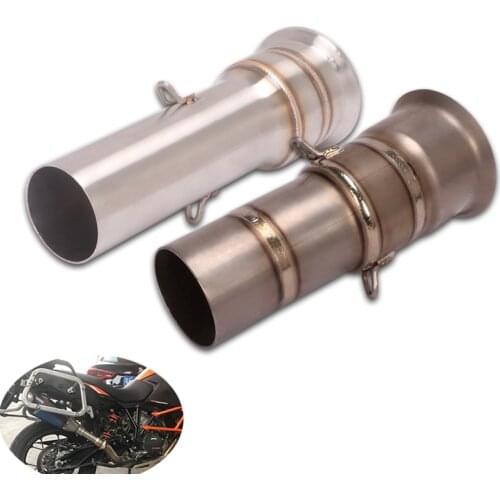 51/74MM Modified Mid Link Pipe Motorcycle Middle Exhaust Pipe Reserve Catalyst for Super Adventure 1290 Adventure 1190 1090 1050