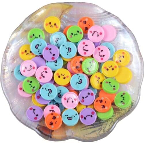 AIJJU 30Pcs 15mm Resin Cartoon Expression Pack Decoration Cabochons For Scrapbooking Wedding Jewelry Homemade Accessories