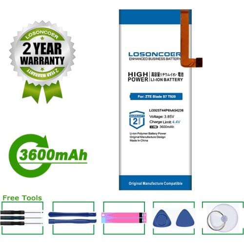 LOSONCOER Battery Li3925T44p6hA54236 3600mAh Battery For ZTE Blade S7 T920