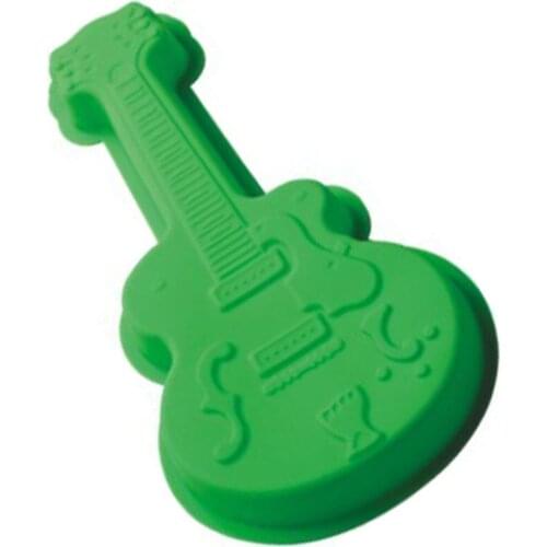 34*18*3.2CM Large bakingwear guitar shaped Silicone fondant cake chocolate mould kitchen diy tools