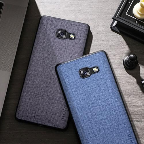 Textile Texture Case For Samsung Galaxy A5 2017 TPU+PC Four-corner Explosion-proof Protective Cover For Samsung a5 2017 Case