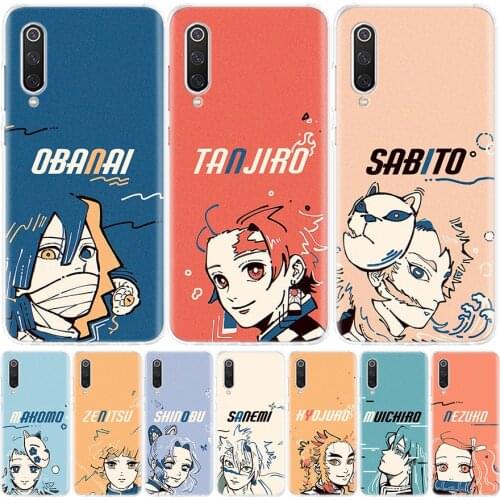Demon Slayer Kimetsu no Yaiba cute Phone Case for Xiaomi Redmi Note 10 9 9S 8T 8 7 8A 7 7A 6 6A 9A 9C S2 K20 K30 Pro Fashion Cov