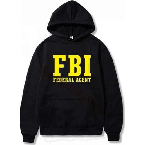 Black FBI Fashion Brand Mens Hoodies Spring Autumn Male Casual Men and Women Sweatshirt Hoody Tops S-XXXL