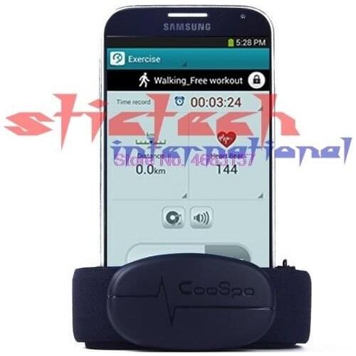 By dhl or ems 50pcs Bluetooth V4.0 Wireless Sport Heart Rate Monitor Fitness H6 Smart Sensor Chest Strap for Mobile