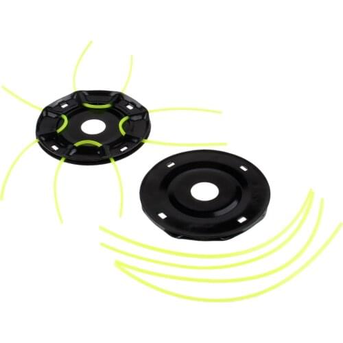 Dophee Metal Grass Trimmer Head +4 Lines Brush Cutter Head Lawn Mower Accessories Cutting Line Head for Strimmer Replacement