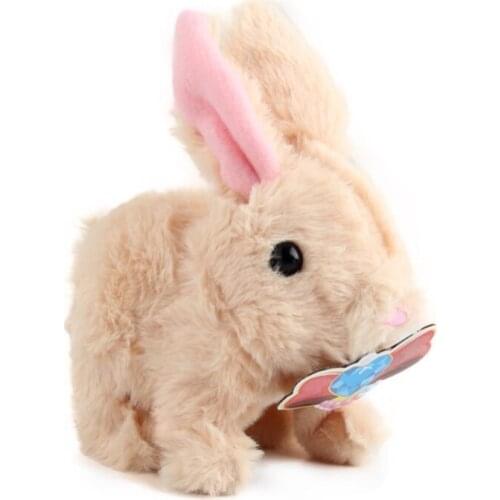 Electronic Pet Interactive Plush Rabbit Walking Animal Robot Toy Fun Kids Gift