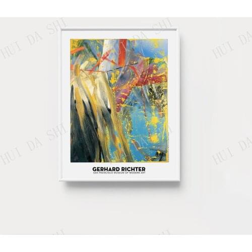 Gerhard Richter Museum Poster, Gerhard Richter Art Print, MoMA Poster, Abstract Wall Art Print