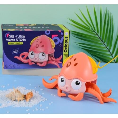 Walking Octopus Toy for Playing Water Movable Animals Amphibious Funny Toy Octopus Childrens Gift Birthday Gift