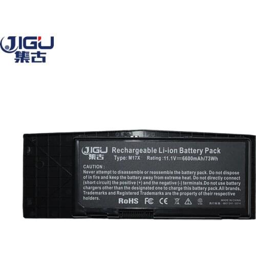 JIGU 9Cells NEW Laptop battery 318-0397 7XC9N C0C5M 451-11817 BTYVOY1 For DELL Alienware M17X R3 R4