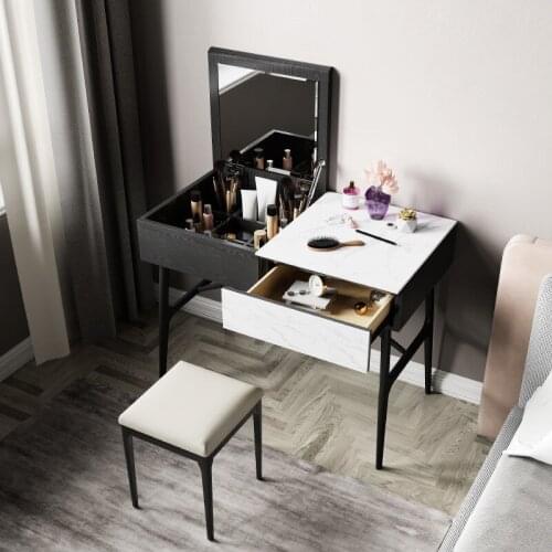 KAROIS Z003Italian Light Luxury Minimalist Net Red Dressing Table Makeup Table And Chair Home
