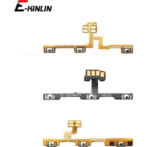 Mute Switch Power Key ON OFF Volume Button Control Flex Cable For XiaoMi Redmi Note 9S 9 K30 Poco X3 X2 M2 M3 F2 Pro Max Prime