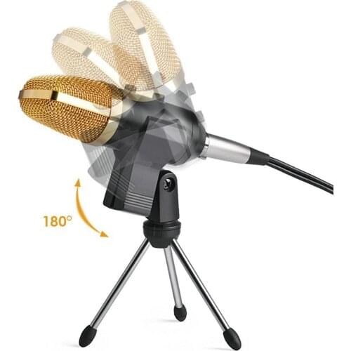 USB Condenser Microphone Cardioid Condenser Podcast Mic kit with Volume Control Plug and Play for Vocal, YouTube, Livestream, R