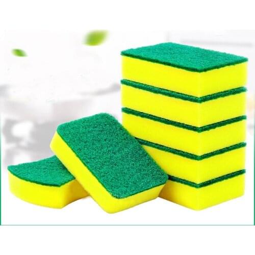 Kitchen Tools High Density Sponge Washing Towels Wiping Rags Sponge Scouring Pad Microfiber Dish Cleaning Cloth 10pc/lot