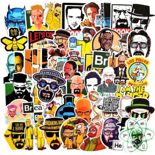 10/30/50PCS TV Show Breaking Bad Stickers DIY Skateboard Suitcase Freezer Graffiti Luggage Motorcycle Classic Toy Cool Stickers