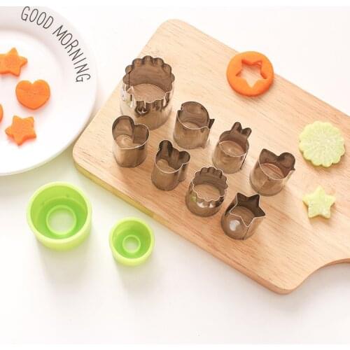 Stainless Steel Vegetable Fruit Cutter Flower Maker Household Pasta Shape Embossing Knife Cutter Pastry Tool