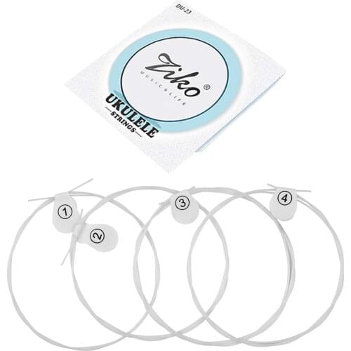 Nylon Ukulele Strings Set 4 Strings Set(.024-.026) Replacement Practice Universal for 23 Inch Concert Ukulele Hard Tension