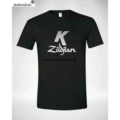 NEW ZILDJIAN K PERCUSSION DRUMS CYMBAL LOGO BLACK T-SHIRT GRAPHIC TEE USA SIZE