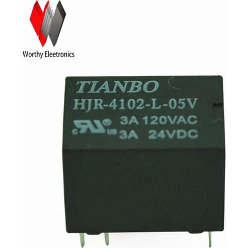 Wholesale 10pcs/lot relay HJR-4102-L-05V