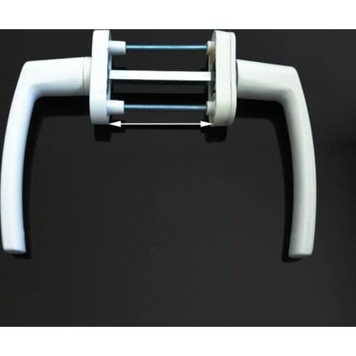 Plastic Steel double-sided Door Handle lock sliding push door handle 53-63MM