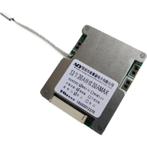 13s 48V 50A Lithium Battery Protection Board with the Same Port Connection Method Suitable for Electric Car Scooter