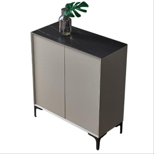 Cabinet storage cabinet solid wood paint small family living room modern minimalist wine cabinet light luxury wind