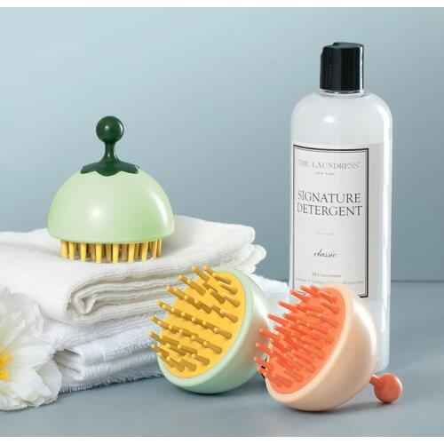 Silicone Shampoo Brush Household Shampoo Comb Massage Comb Men And Women Air Cushion Comb Portable Head Grabber Anti-dandruff