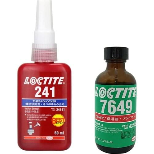 Blue General Purpose Medium Viscosity Loctite 241 Screw Locking Glue Thread Sealant Adhesive 7649 Promotes Fast Curing Adhesive