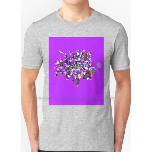 Super Wah Bros. T Shirt 100% Pure Cotton Super Smash Bros Waluigi Wah Nintendo Luigi Wario