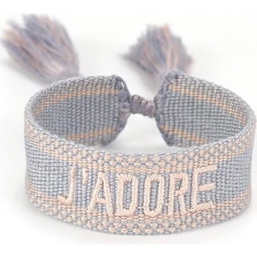 Fashion Light Luxury Women Woven Tassel Embroidery Braided Bracelet Wholesale Jewelry Gifts Boho Wrap Bracelet Kid Bracelet Girl