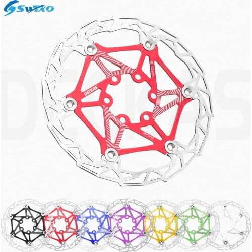 SWTXO DECKAS Bicycle Brake Disc Rotor 160mm Heat Dissipation Floating Rotor MTB Disc Brake Pad Hydraulic Float Brake Pad