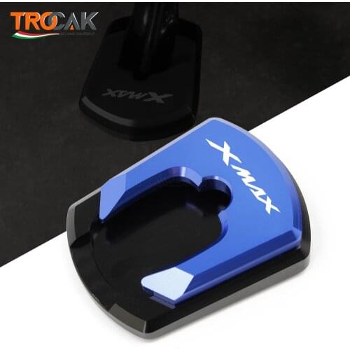 XMAX Motorcycle Side Stand Enlarger Parking Kickstand Enlarge Plate CNC Accessories for Yamaha XMAX 300 xmax300 2017 2018 2019