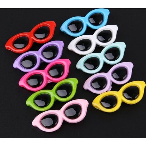 10 Pcs/set Pet Grooming Accessories Colorful Cats Dog Bows Hairpin Headdress clip Pet Dog Bow Hair Sunglass
