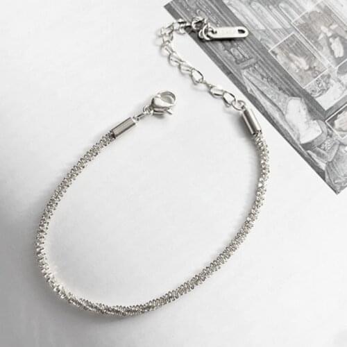 JINJU Wholesale Bracelet For Women Gift Atacado Italia Spain Jewelry цепочка Bijoux Acier Inoxidable Femme подарок девушке Acero
