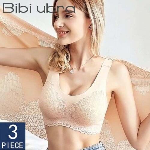 Dropshipping Vip Link Bra For Women With Pad Cooling Latex Gathers Underwear Bh Push Up Bras Female Intimates Seamless Lingerie