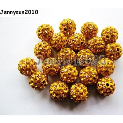 6mm Topas Top Quality Czech Crystal Rhinestones Pave Clay Round Disco Ball Spacer Beads For Jewelry Crafts 100pcs / Pack