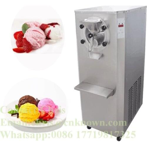 6L cylinder capacity commercial hard ice cream machine 30L/H hard ice cream batch freezer