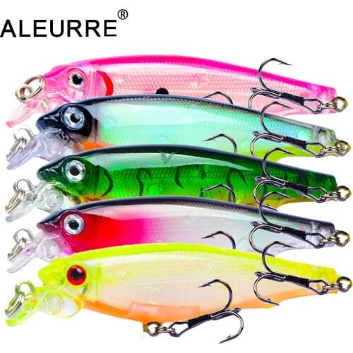7.5cm 7.5g Fishing Lure Classic Style Minnow Laser Fishing Bait Fishing Tackle Isca Artificial Hard Wobbler Pesca