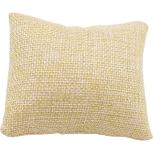 7cmX9cm New Beige Linen flax small Pillow Watch Bracelet Jewelry Display